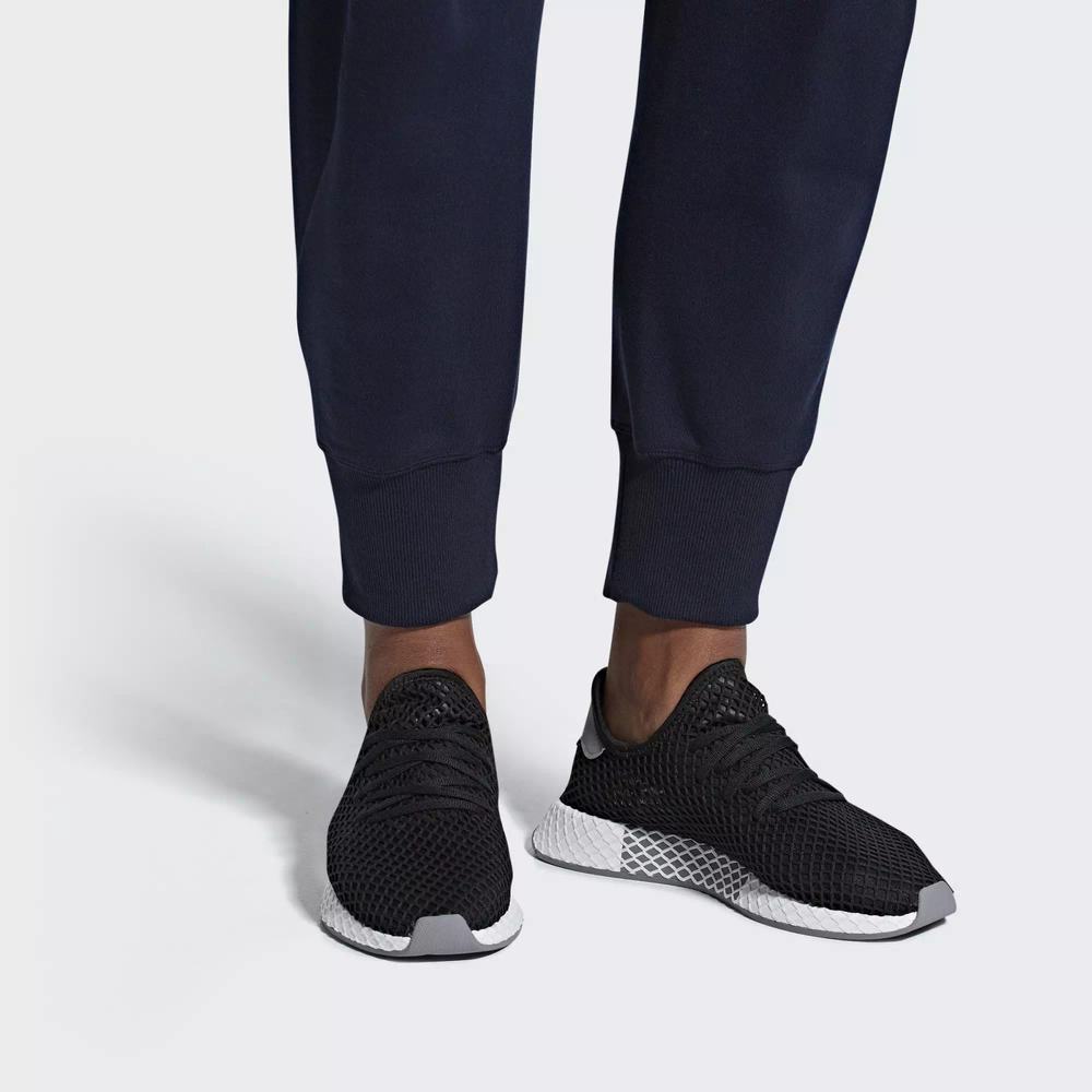 Adidas Deerupt Runner Tenis Negros Para Hombre (MX-21651)